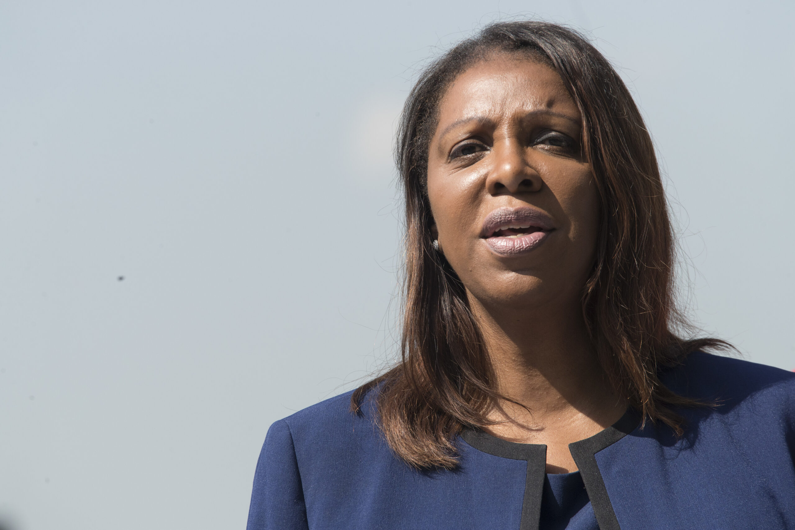 Attorney General Letitia James, who announced the sentencing of former pharmacy owner Aftab Hussain for orchestrating an $11.5 million Medicaid fraud scheme that targeted vulnerable HIV patients. Photo: Mary Altaffer/AP