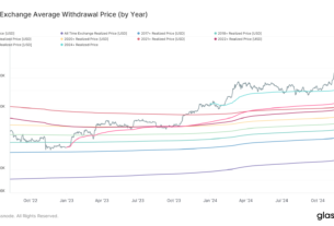 Bitcoin: Exchange Average Withdrawal Price: (Glassnode)